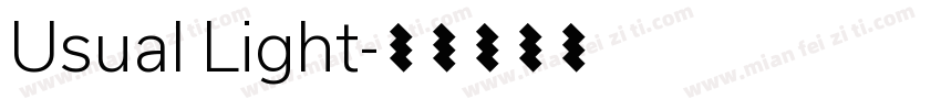 Usual Light字体转换